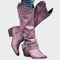 Botas de cowboy de couro retro — vista 2