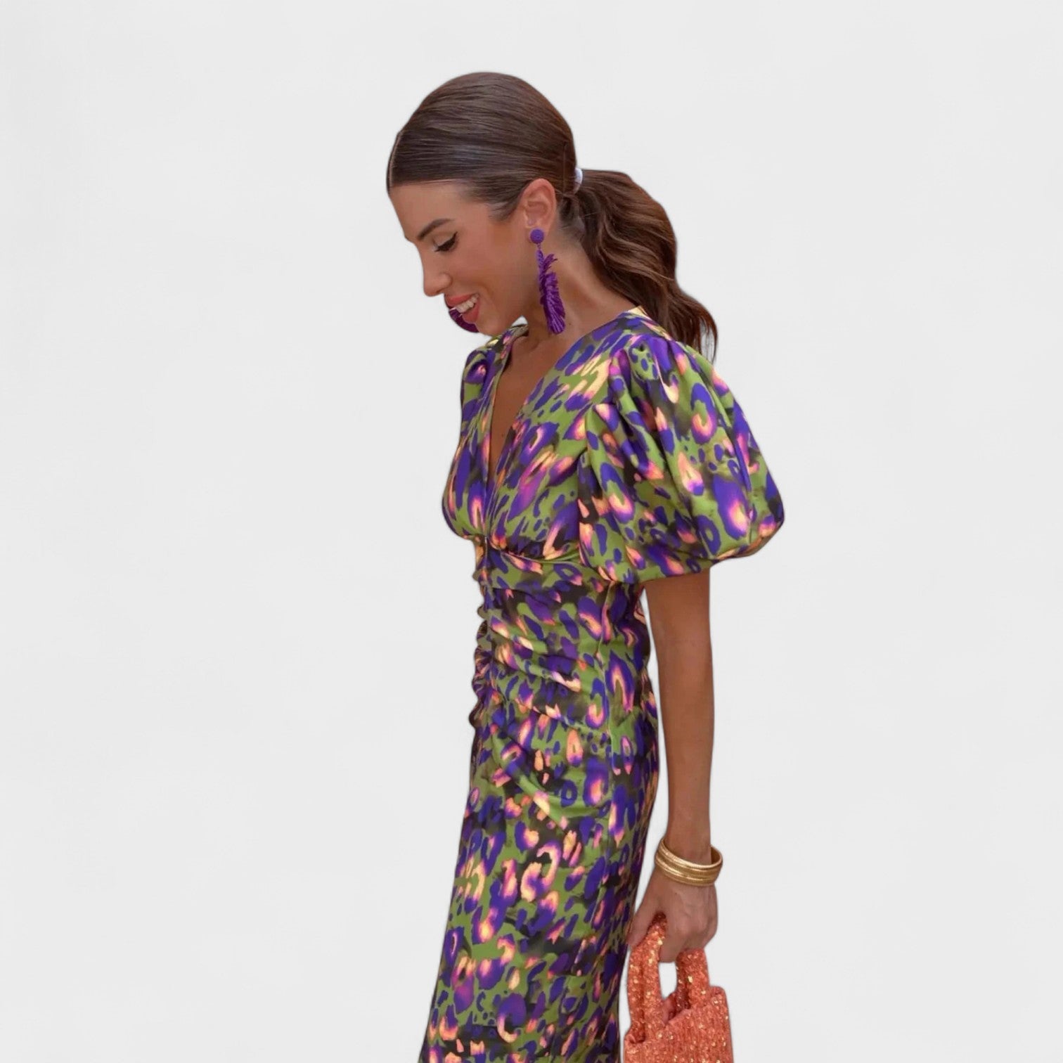 Lília - Vestido Fuego Tropical — vista 6