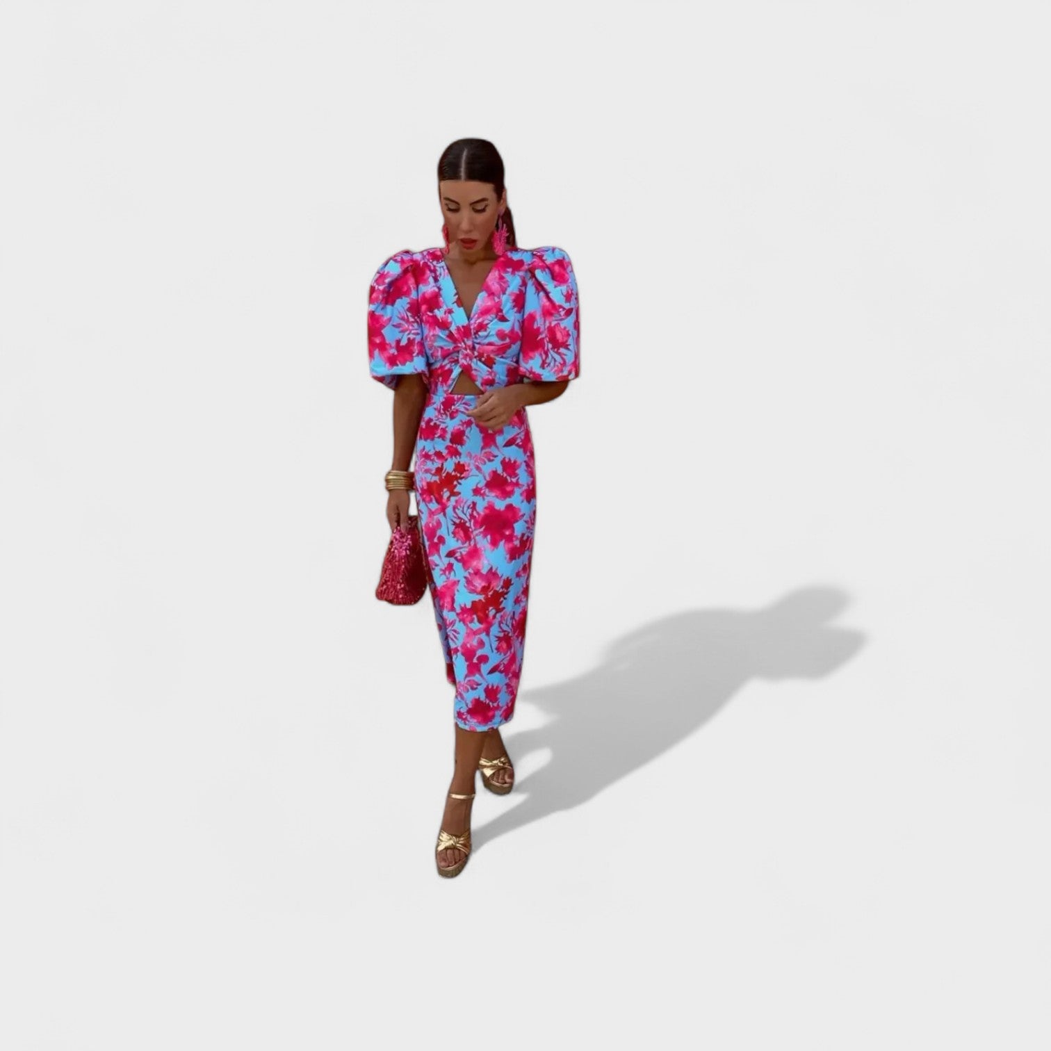 Lília - Vestido Fuego Tropical — vista 8