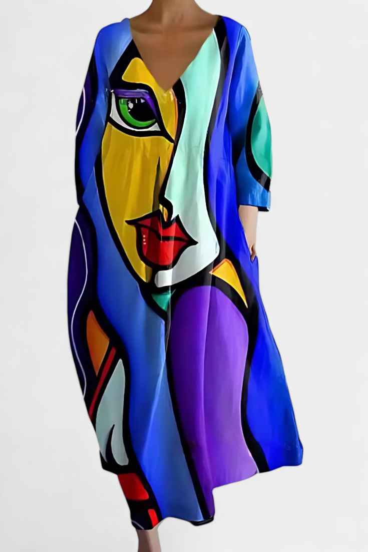 Ana - Vestido Fluido com Estampa — vista 10