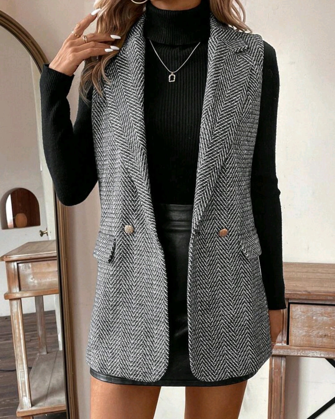 Matilde — Colete Blazer Alongado — vista 3