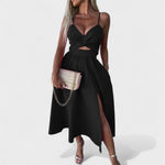 Cielo - Vestido Midi com Abertura — vista 7