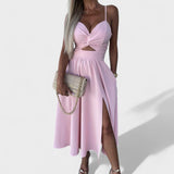 Cielo - Vestido Midi com Abertura — vista 2