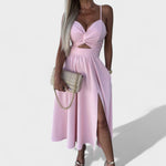 Cielo - Vestido Midi com Abertura