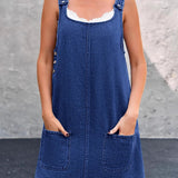 Irís - Vestido de Alças em Denim Casual