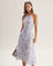 Clarice - Vestido Midi Azul Floral — vista 6